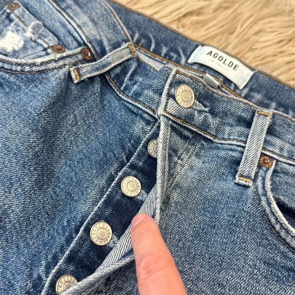 Agolde Nico High Rise jeans size 27 - Picture 5 of 6